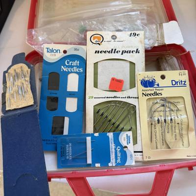 Sewing Box and Knitting Needles (LR-BM)