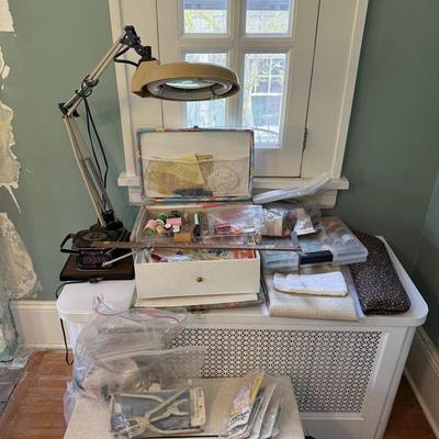 Sewing Box and Knitting Needles (LR-BM)