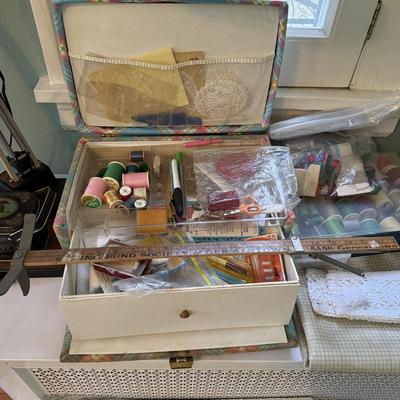 Sewing Box and Knitting Needles (LR-BM)