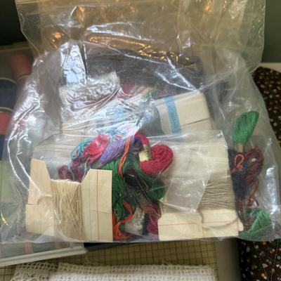 Sewing Box and Knitting Needles (LR-BM)