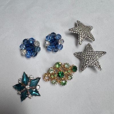 Dior, Trifari, Marvella, and More Broaches, Clip-On Earrings, and Bracelets (ST-DZ)