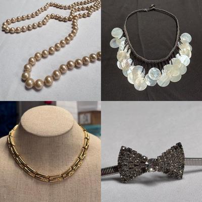 Variety of Pearl Necklaces, Monet Necklaces, and More! (ST-DZ)