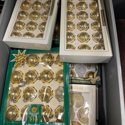Tote of gold bulbs