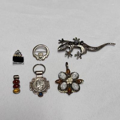Mercury Dime Pendant, Sterling Jewelry, and Other Decorative Accessories (ST-DZ)