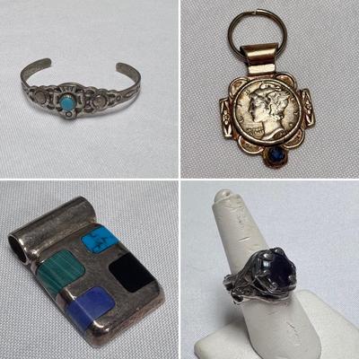 Mercury Dime Pendant, Sterling Jewelry, and Other Decorative Accessories (ST-DZ)