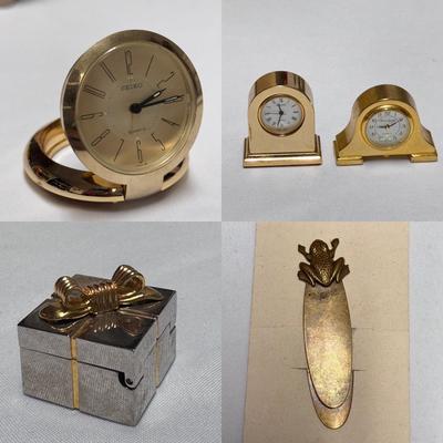 Miniature Clocks, Trinket Boxes, and a Regular-Sized Bookmarks (ST-DZ)