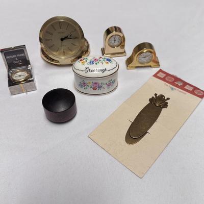 Miniature Clocks, Trinket Boxes, and a Regular-Sized Bookmarks (ST-DZ)