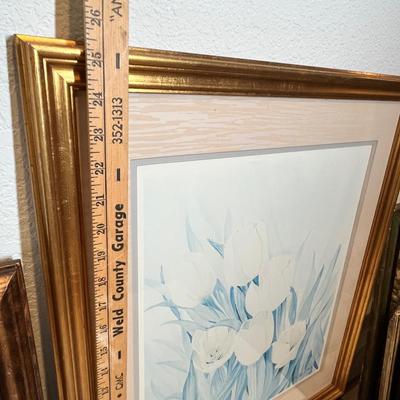 Lot 82 Vintage signed print & Oil painting