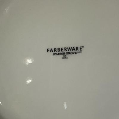 House plates and milk glass