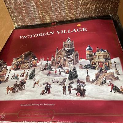 Christmas villages with lights