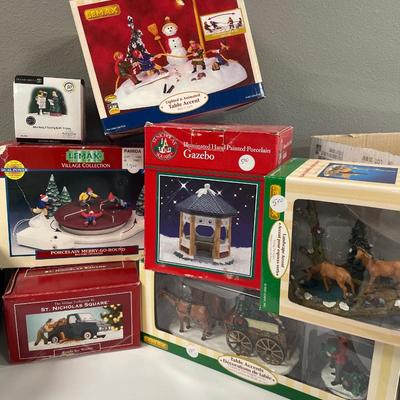Christmas village decor