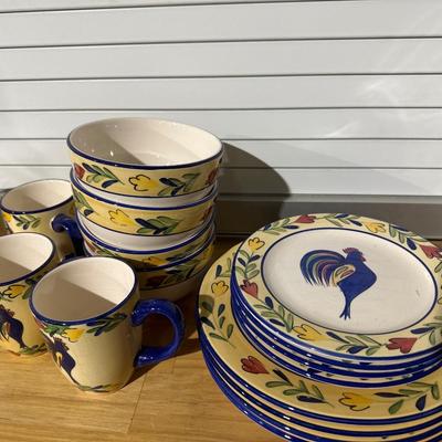 Pfaltzgraff Early Bird place setting for 4