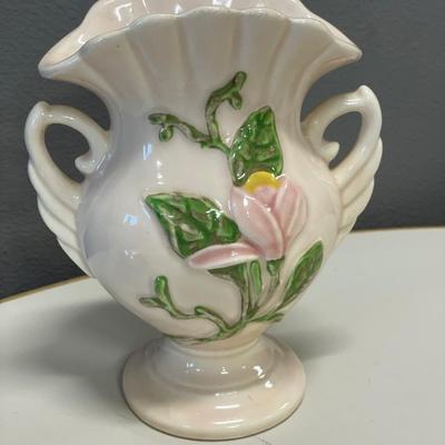 Light pink Hull Art pottery vase