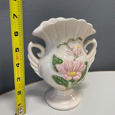 Light pink Hull Art pottery vase
