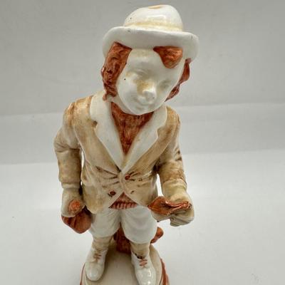 Vintage Italian Porcelain Figurine Young Boy