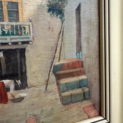 Signed painting by Valencia