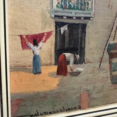 Signed painting by Valencia