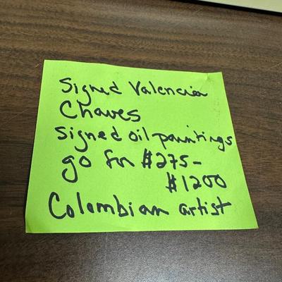 Signed painting by Valencia