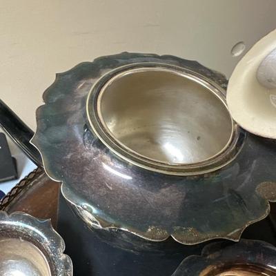 Silver plated tea set