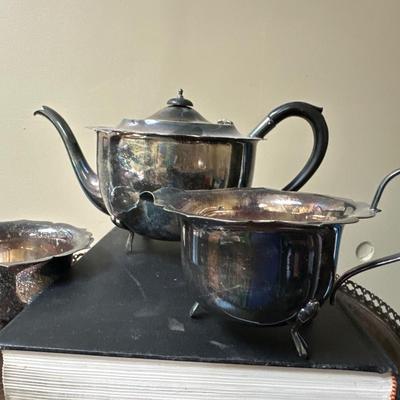 Silver plated tea set
