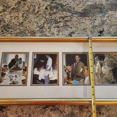 Framed Print Of Norman Rockwell's "Four Freedom's