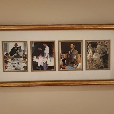 Framed Print Of Norman Rockwell's "Four Freedom's