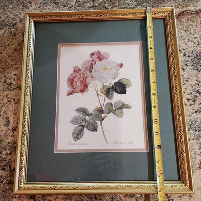 Framed Floral Print