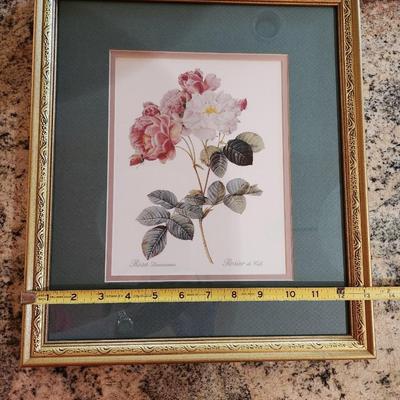 Framed Floral Print