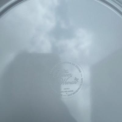 Three sets of melamine plates in fun patterns