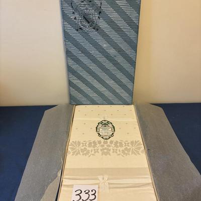 Vintage Damask Tablecloth