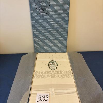 Vintage Damask Tablecloth