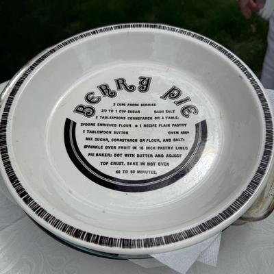 Four pie dishes