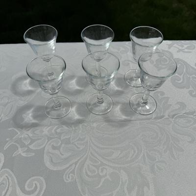 Set of 6 small sipping glasses