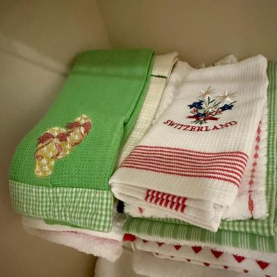 Lot of hand and dish towels