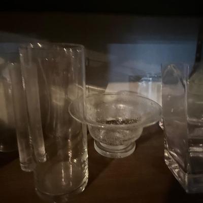 Lot of glass vases