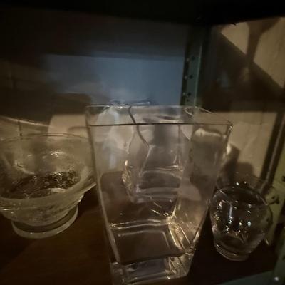 Lot of glass vases