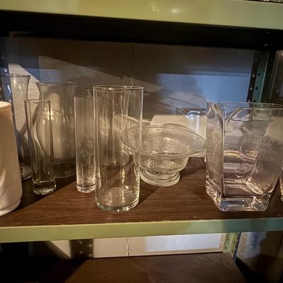 Lot of glass vases