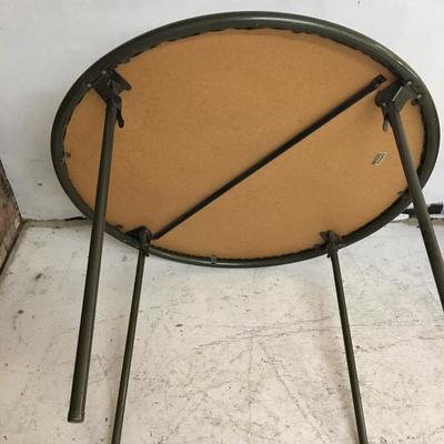 Green Round Folding Card Table 40