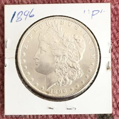1896 Morgan Silver Dollar US $1 90% Ag. Fine!!!