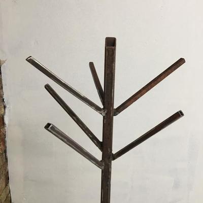 Hand Crafted Industrial Coat Rack Hall Tree Rustic ~