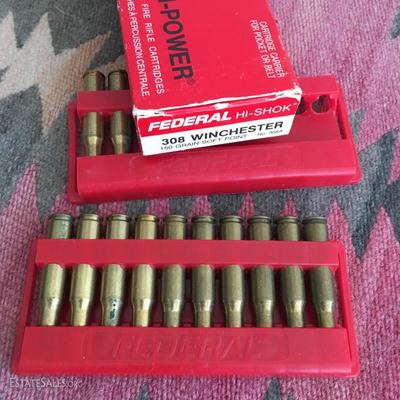 Partial Box Federal Hi-Power .308 Winchester Ammo. 