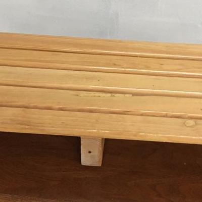 Pine Wood Step or Stand Laquer Finish Sturdy!