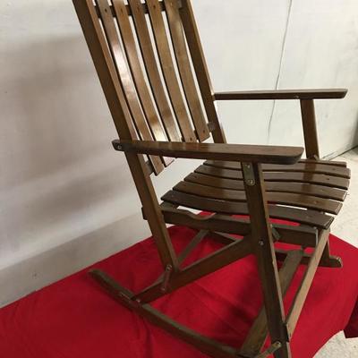 Vintage folding rocking chair 1960's