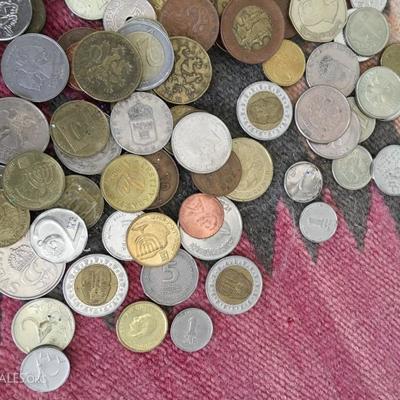 Lot of Foreign Coins European Middle Eastern Several Countries!