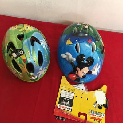 Pair of Childrens Bike Helmets NEW. Mickey Mouse. 