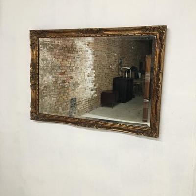 Gold/Wood Framed Mirror Beveled 40