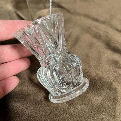 Lot 105 Crystal Vases & bell