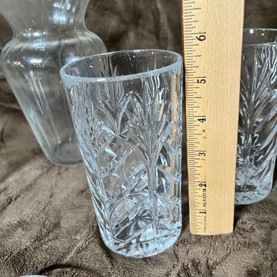 Lot 105 Crystal Vases & bell