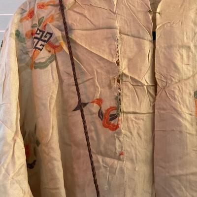 UBC1538 Antique Chinese Silk 2Pc Dress and Handbag