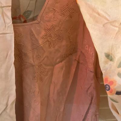 UBC1538 Antique Chinese Silk 2Pc Dress and Handbag